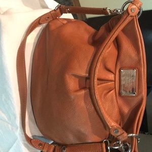 Marc by Marc Jacobs Orange Leather Hobo Shoulder Bag
